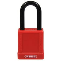 ABUS 74HB/40-75 MK Safety Lockout Non-Conductive Master Keyed Padlock with 3-Inch Shackle Red 74HB/40-75 MK Red 3 Shackle 